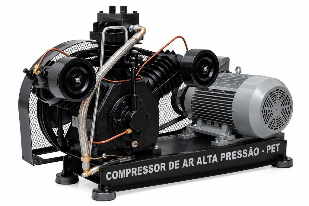 Compressor de pistão de alta pressão PET